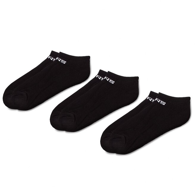 Zestaw 3 par niskich skarpet męskich Vans Classic Kick - Czarny