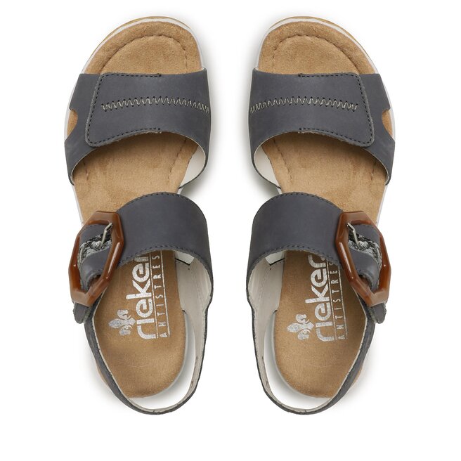 Rieker Sandali Rieker 67476-14 Blau Kombi