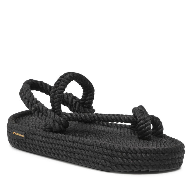 Sandale Bohonomad Hawaii Platform Sandal HAW.0020.PRS Black Black imagine noua gjx.ro