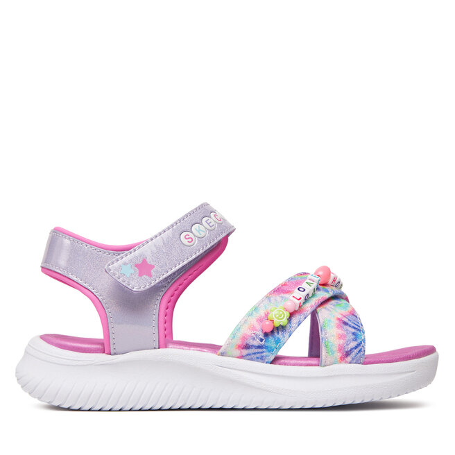 Sandały Skechers Jumpsters Sandal-Tie Dye Bffs - Fioletowy