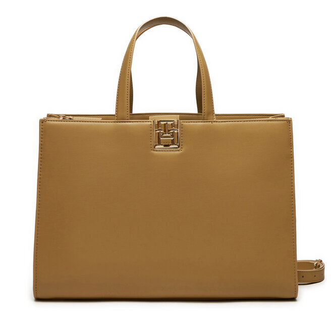 Torebka Tommy Hilfiger Reset Satchel - Brązowy