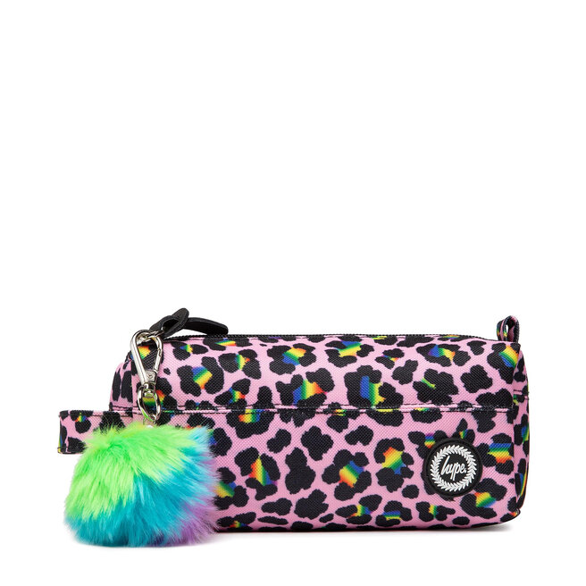 Penar HYPE Crest Pencil Case BTS20509 Pink Disco Leopard