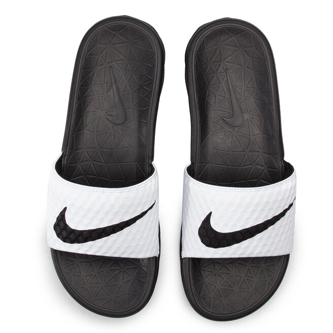 limpiador Magistrado preámbulo Chanclas Nike Benassi Solarsoft 705474 100 White/Black • Www.zapatos.es