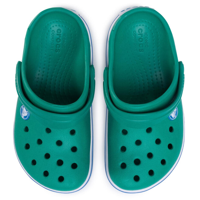 Pantoletten Crocs Crocband Clog K 204537 Grün | eschuhe.de