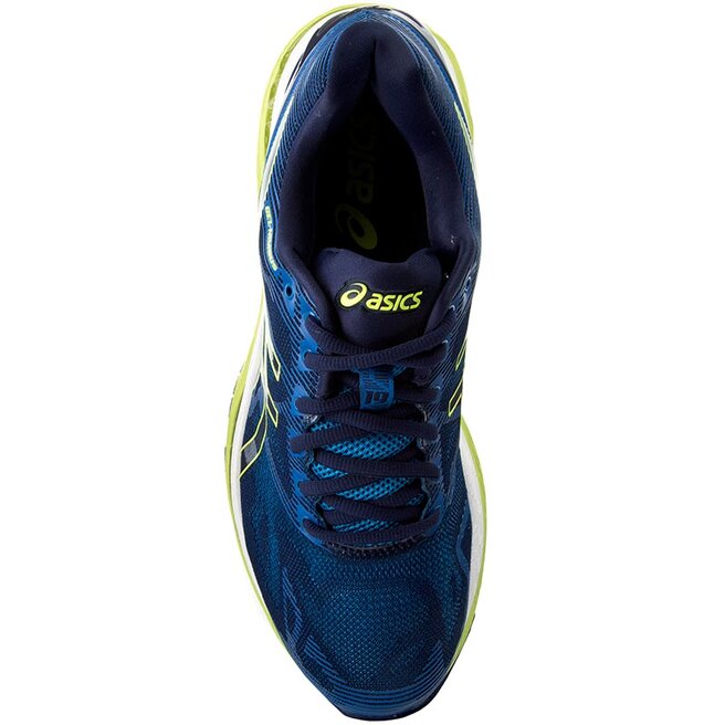 Asics Gel Nimbus 19 T700N Indigo Blue Safety Yellow