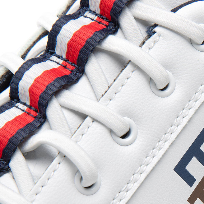 Tommy Hilfiger Сникърси Tommy Hilfiger Low Cut Lace-Up Sneaker T3B9-32466-1355 S White/Blue X336