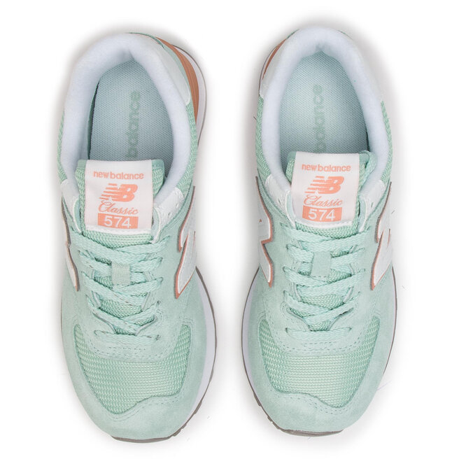 New balance 574 verde menta top