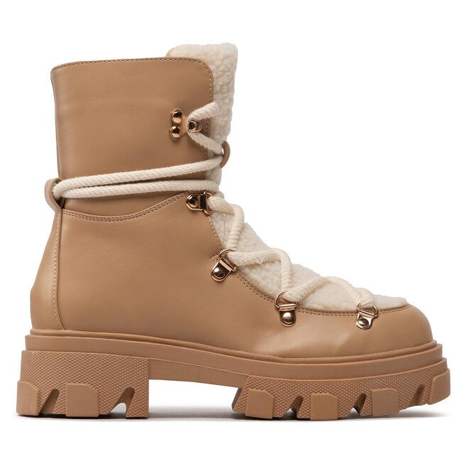 DeeZee Polokozačky DeeZee ZALL13107-24 Dark Beige