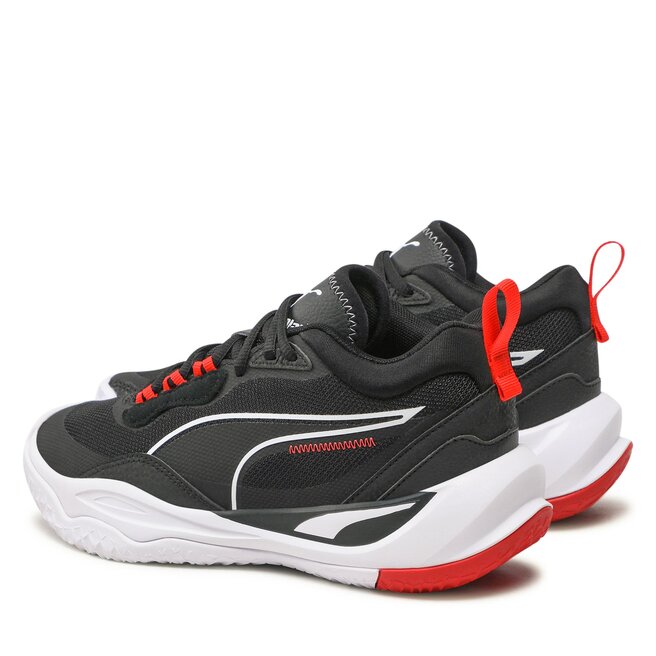 Puma Обувки Puma Playmaker Jr 387353 01 Jet Black/Blackc/White/Red