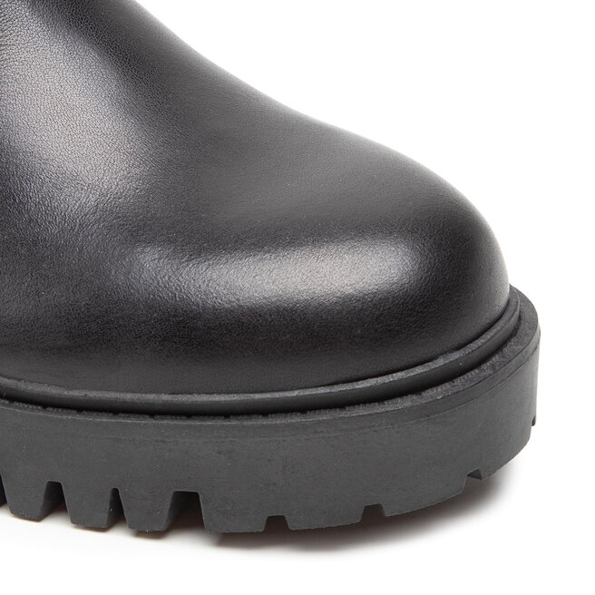 Guess Členková obuv s elastickým prvkom Guess Oakess FL7OAK LEA10 BLACK