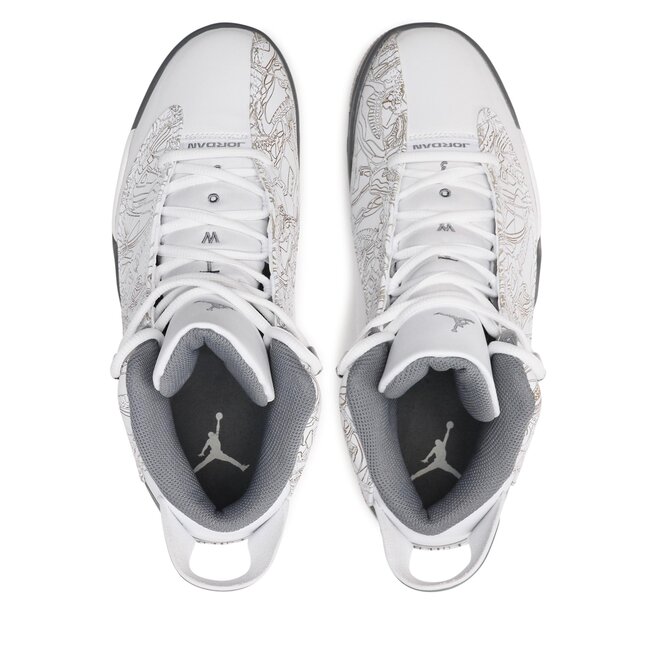 Nike Pantofi Nike Air Jordan Dub Zero 311046 107 White/Cool Grey