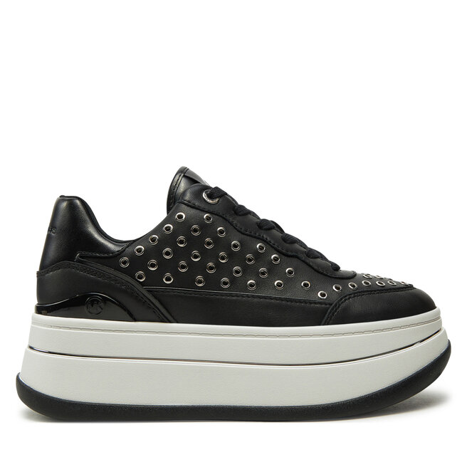 Sneakersy MICHAEL Michael Kors Hayes Lace Up - Czarny