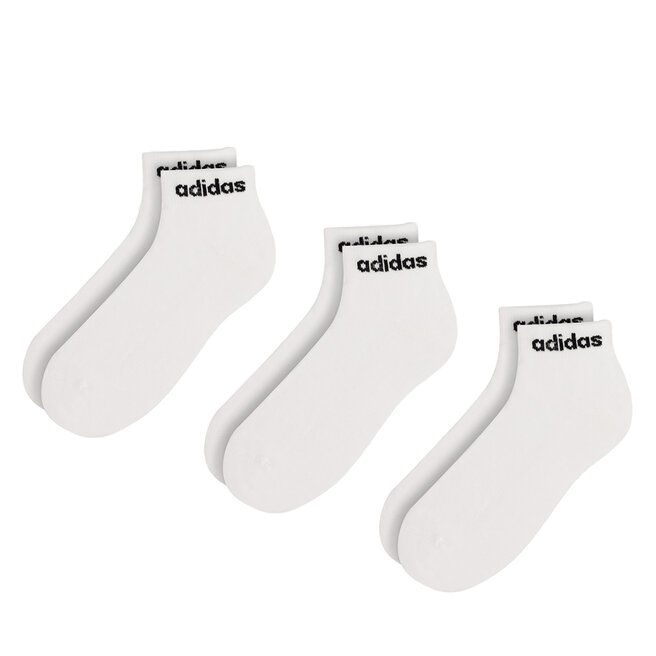 Zestaw 3 par niskich skarpet unisex adidas HT3457 - Biały
