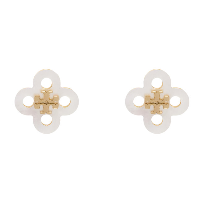 Kolczyki Tory Burch Clover Stud Earring 184411 Złoty -