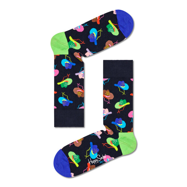 Set de 3 perechi de șosete medii unisex Happy Socks XWET08-0200 Colorat Colorat imagine noua