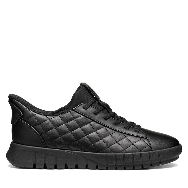 Sneakersy Geox D Flextride Plus D667SB 000BC C9999 Czarny - kobiece