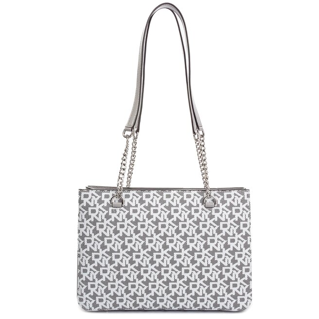 DKNY Táska DKNY Bryant Md Shop Toe R84AJ915 White Logo/Grey Melange 6WL