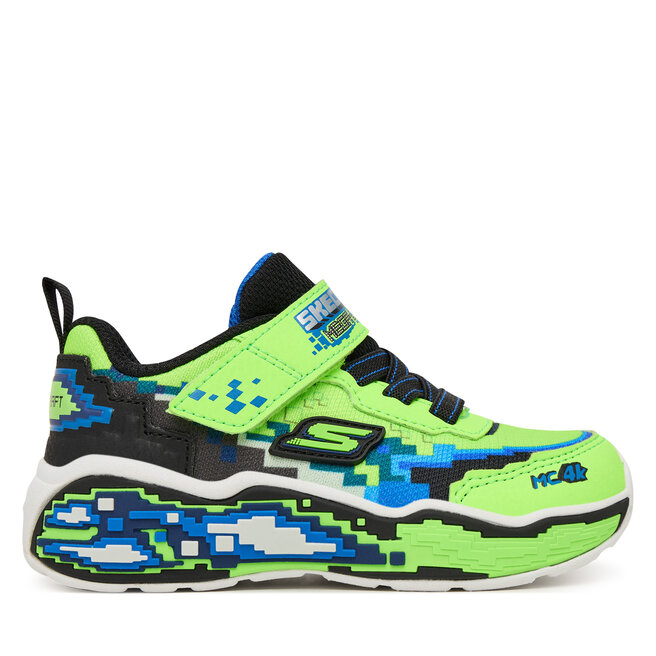 Sneakersy Skechers Mega Scene 402162N/LMBK Zielony - chłopięce