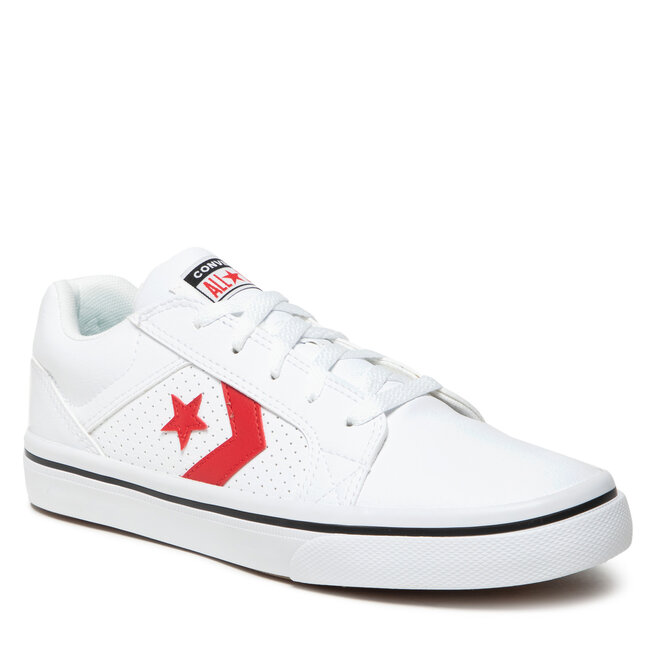 black white university red converse