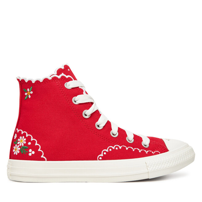 Trampki Converse Chuck Taylor All Star Embroidered Flowers - Czerwony