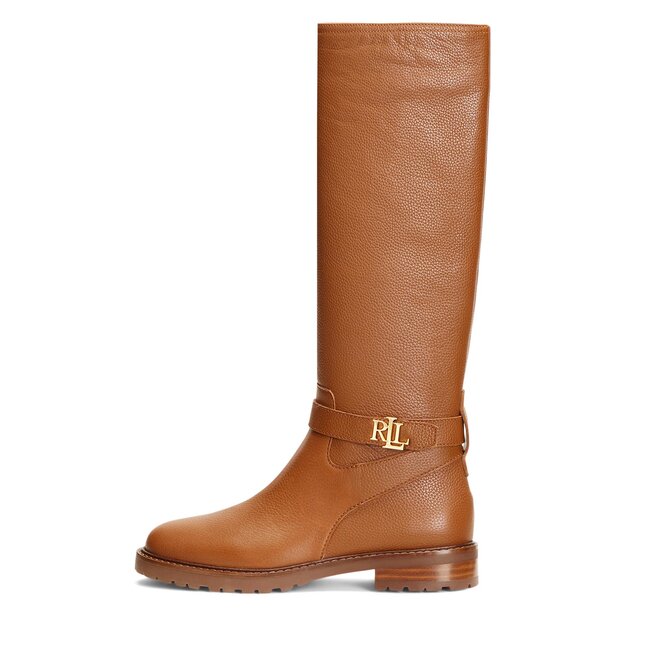 Lauren Ralph Lauren Cizme lungi riding Lauren Ralph Lauren 802915444002 Deep Saddle Tan