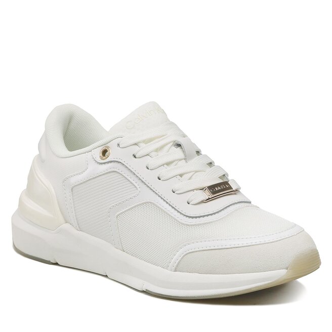 Sneakers Calvin Klein Flexi Runner Lace Up HW0HW01370 White/Marshmallow 0K8 0K8 imagine noua 2022