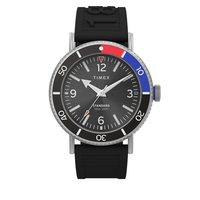 Ρολόι Timex Standard Diver Eco-Friendly TW2V71800 Μαύρο