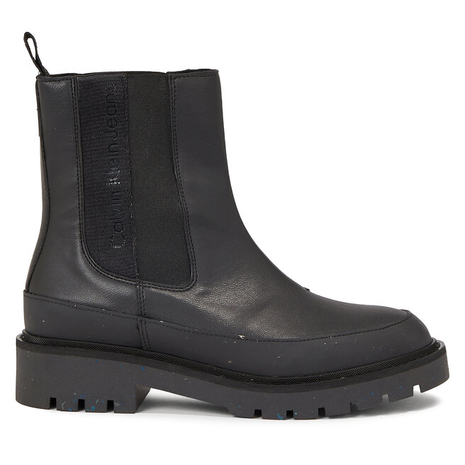 Sztyblety Calvin Klein Jeans Combat Mid Chelsea Wn - Czarny