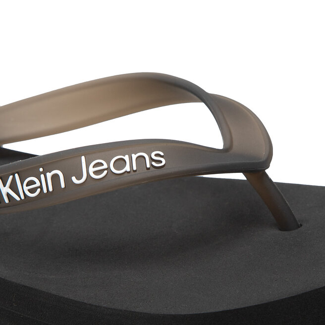 Calvin Klein Jeans Zehentrenner Calvin Klein Jeans Beach Sandal Flatform YW0YW00716 Black BDS