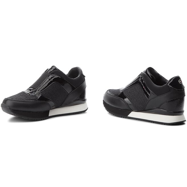 Tommy hilfiger elastic shop wedge sneaker