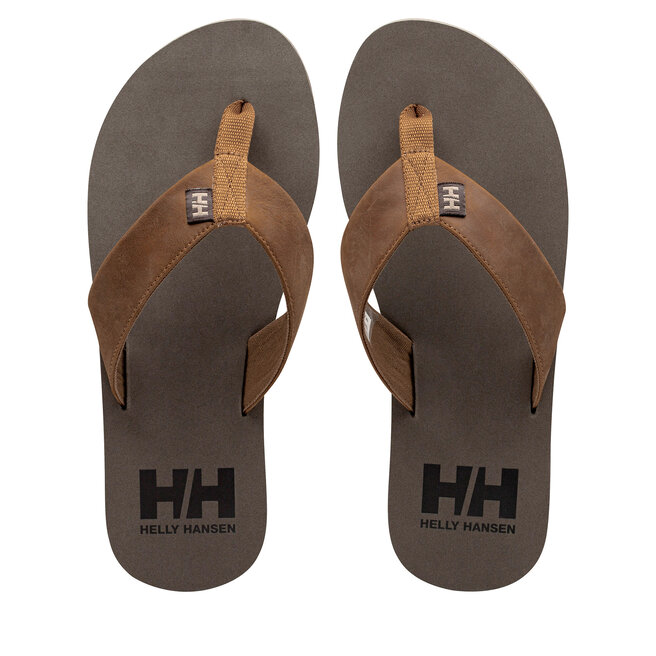 Japonki Helly Hansen Seasand 2 Leather Sandals - Brązowy