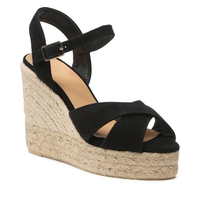 Espadryle Castañer Blaudell/8ed/007 - Czarny