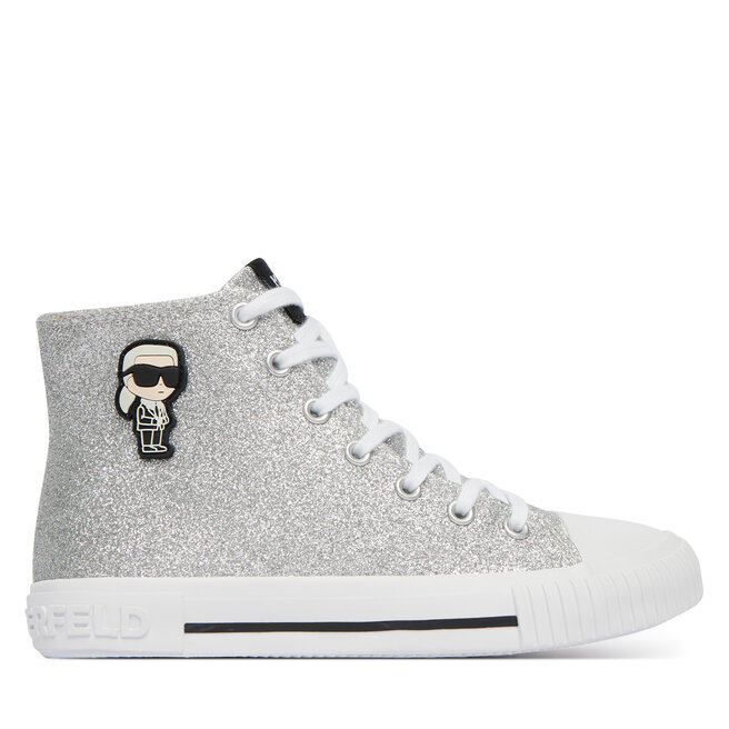 Trampki KARL LAGERFELD Z31171 M Szary - dziewczęce