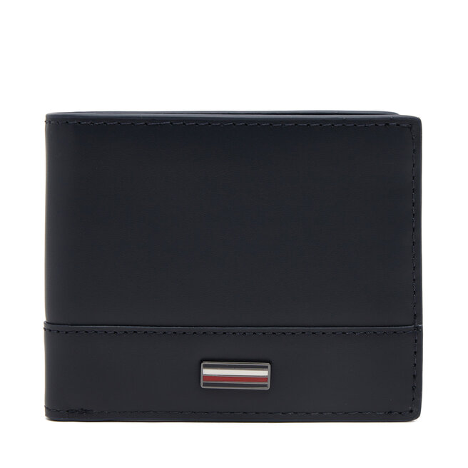 Duży Portfel Męski Tommy Hilfiger Th Corp Mini Cc Wallet - Granatowy