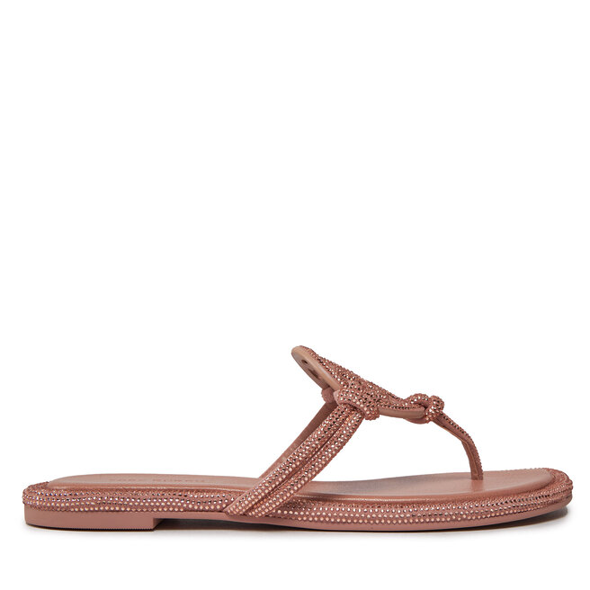 Japonki Tory Burch Miller Knotted Pave - Różowy
