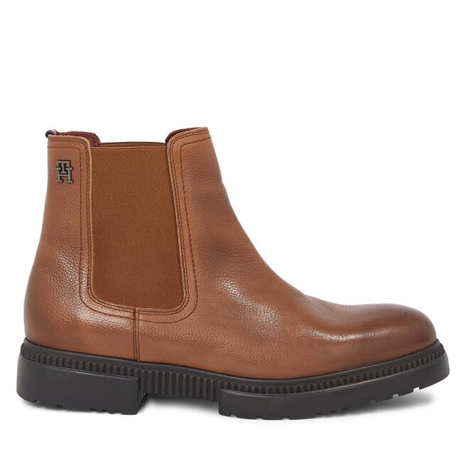 Sztyblety Tommy Hilfiger Comfort Cleated Termo Lth Chel - Brązowy