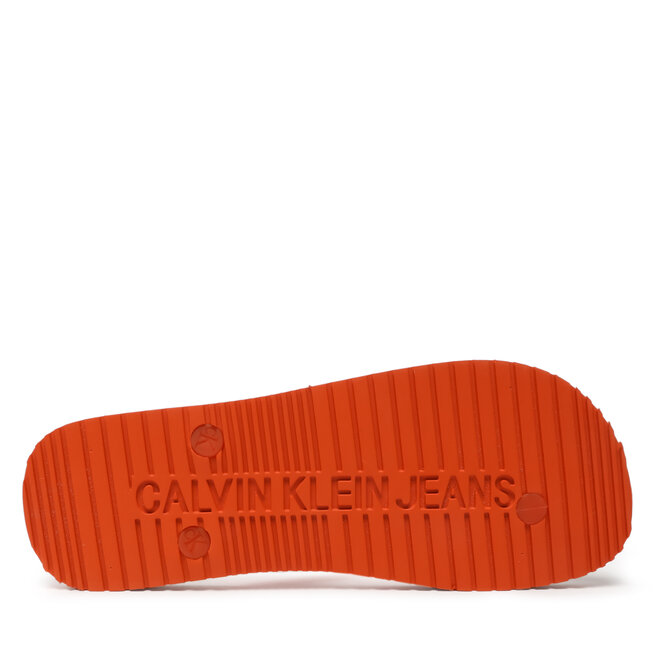 Calvin Klein Jeans Infradito Calvin Klein Jeans Beach Sandal Monogram Tpu YM0YM00838 Firecracker 0JG