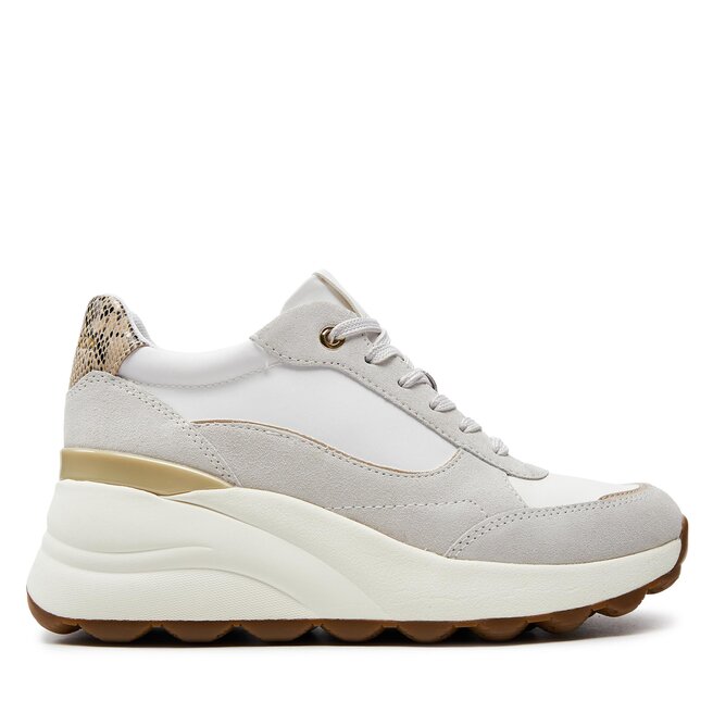 Sneakersy Geox D Spherica Ec13 D45WAA 022FU - Biały