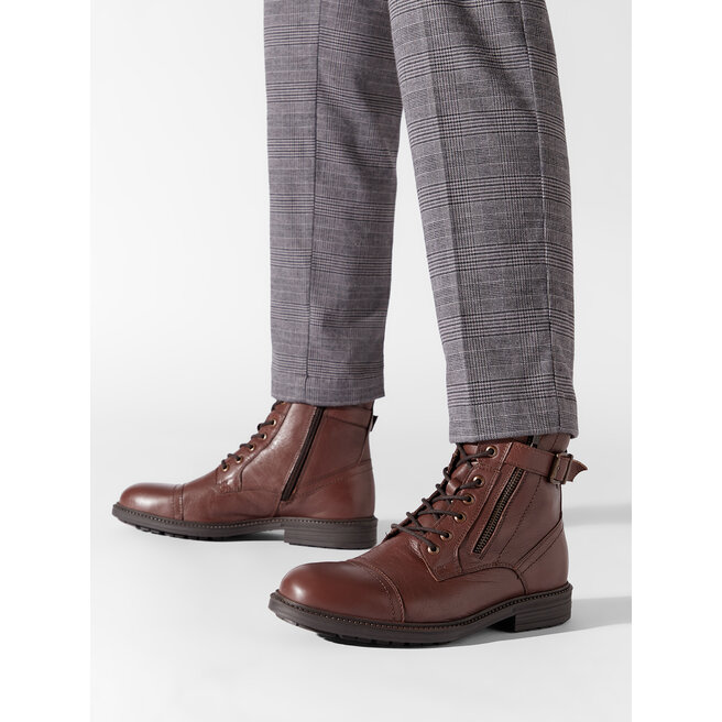 Jack&Jones Kozačky Jack&Jones Jfwholland 12217007 Cognac