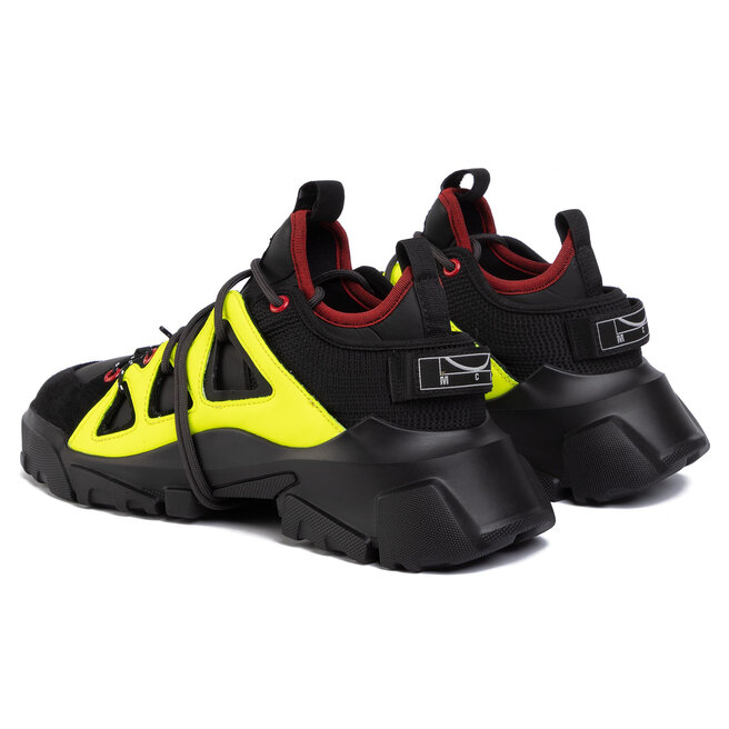 Laisvalaikio batai MCQ Alexander McQueen Orbyt Mid 573126 R2634 1047  Black/Neon/Multi • Www.eavalyne.lt