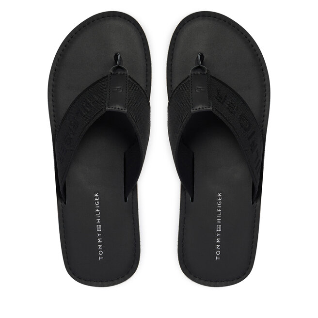 Japonki Tommy Hilfiger Jacquard Logo FM0FM05808 Czarny -