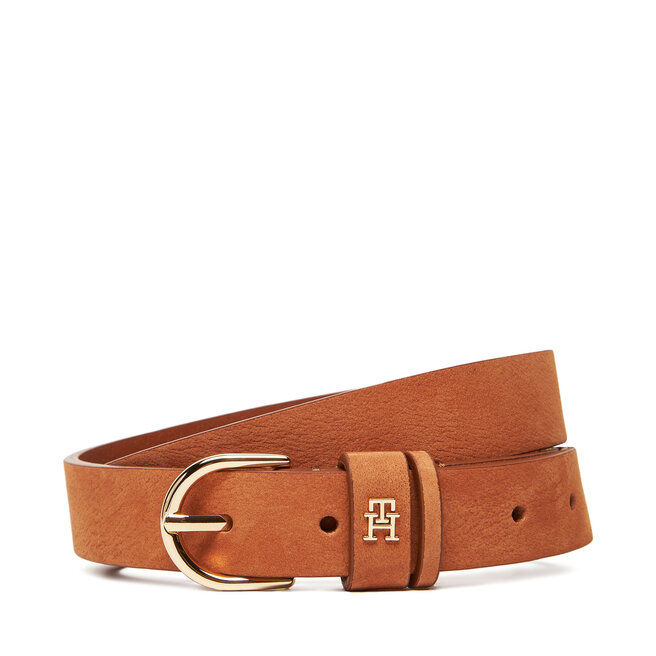 Pasek Damski Tommy Hilfiger Essential Effortless 2.5 Nubuck - Brązowy