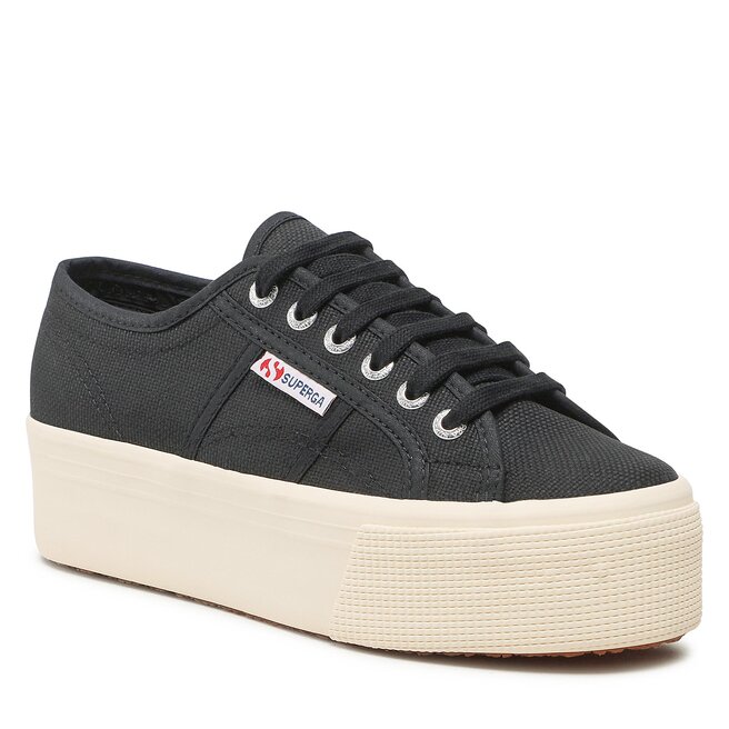 Teniși Superga 2790 Platform S9111LW Black 999