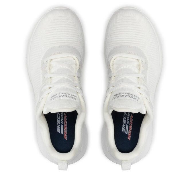 Skechers Boty Skechers BOBS SPORT Tough Talk 32504/WHT White