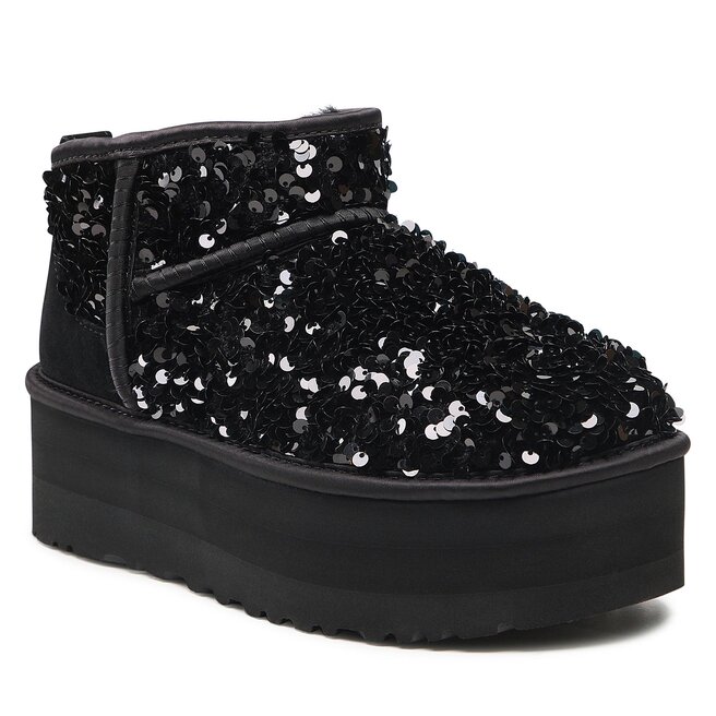 Ugg Обувки Ugg W Ultra Mini Chunky Sequin 1135060 Blk