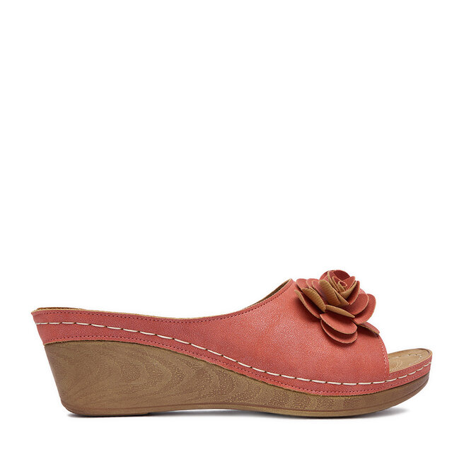 Klapki Clara Barson WYL05010-29 Czerwony jasny -