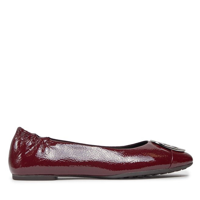 Tory Burch Baleríny Tory Burch Claire Cap-Toe Ballet 156159 Dark Carmine / Gold / Silver 500