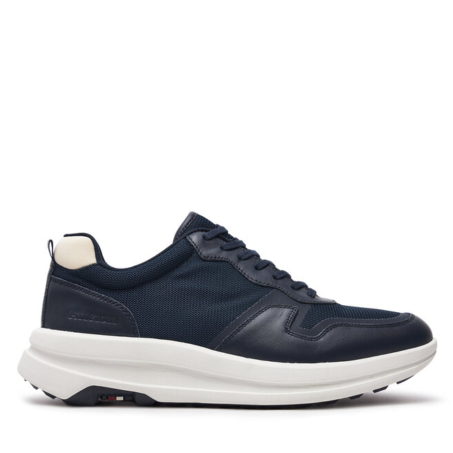 Sneakersy Tommy Hilfiger Hilfiger Mix Chunky Hybrid Shoe - Granatowy
