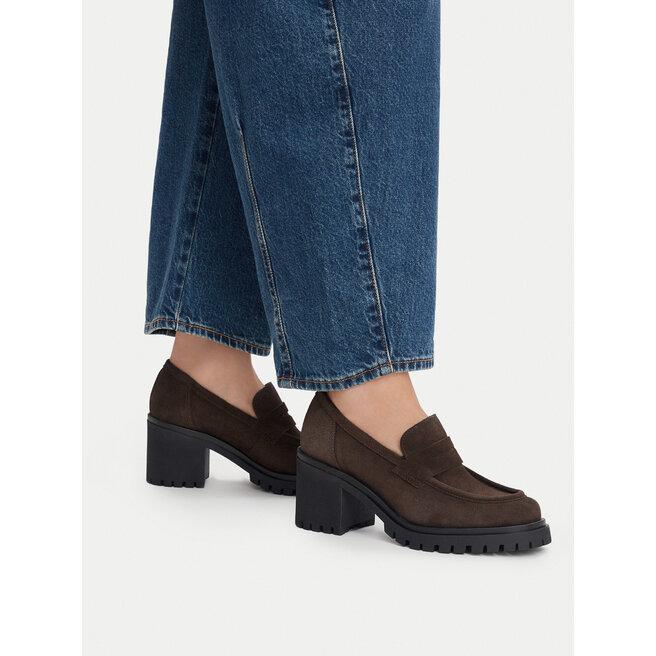 Loafersy Badura GATE-25820LM Brązowy ciemny