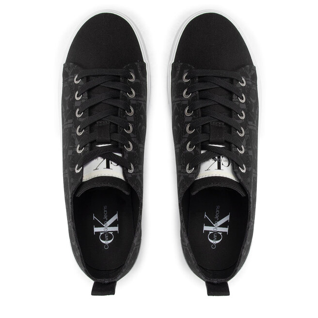 Calvin Klein Jeans Zapatillas de tenis Calvin Klein Jeans New Vulcanized Laceup Low Aop YM0YM00412 Black BDS